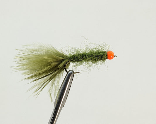 Egg Suck Leech Olive  Fly fishing fly. Dry, subsurface and nymph flies for anglers and fisherman. All the flies you need for sale online. Flies to buy online. Online fly fishing supplies. Catch fish with flies from Frontier Flies.