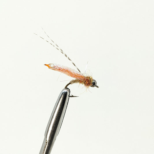 Fox Pupa Bead Head Flash  Fly fishing fly. Dry, subsurface and nymph flies for anglers and fisherman. All the flies you need for sale online. Flies to buy online. Online fly fishing supplies. Catch fish with flies from Frontier Flies.