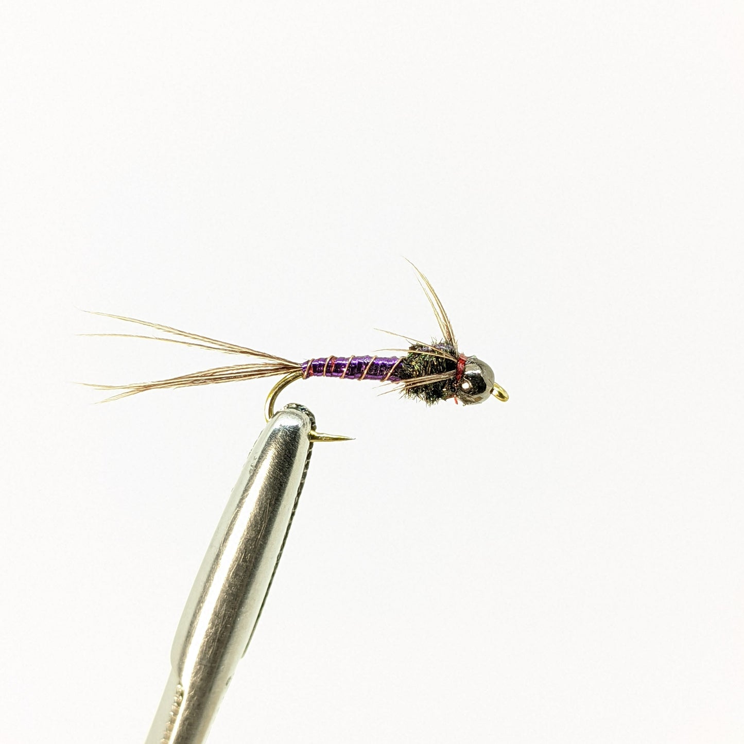 Lightning Bug Bead Head Purple  Fly fishing fly. Dry, subsurface and nymph flies for anglers and fisherman. All the flies you need for sale online. Flies to buy online. Online fly fishing supplies. Catch fish with flies from Frontier Flies.