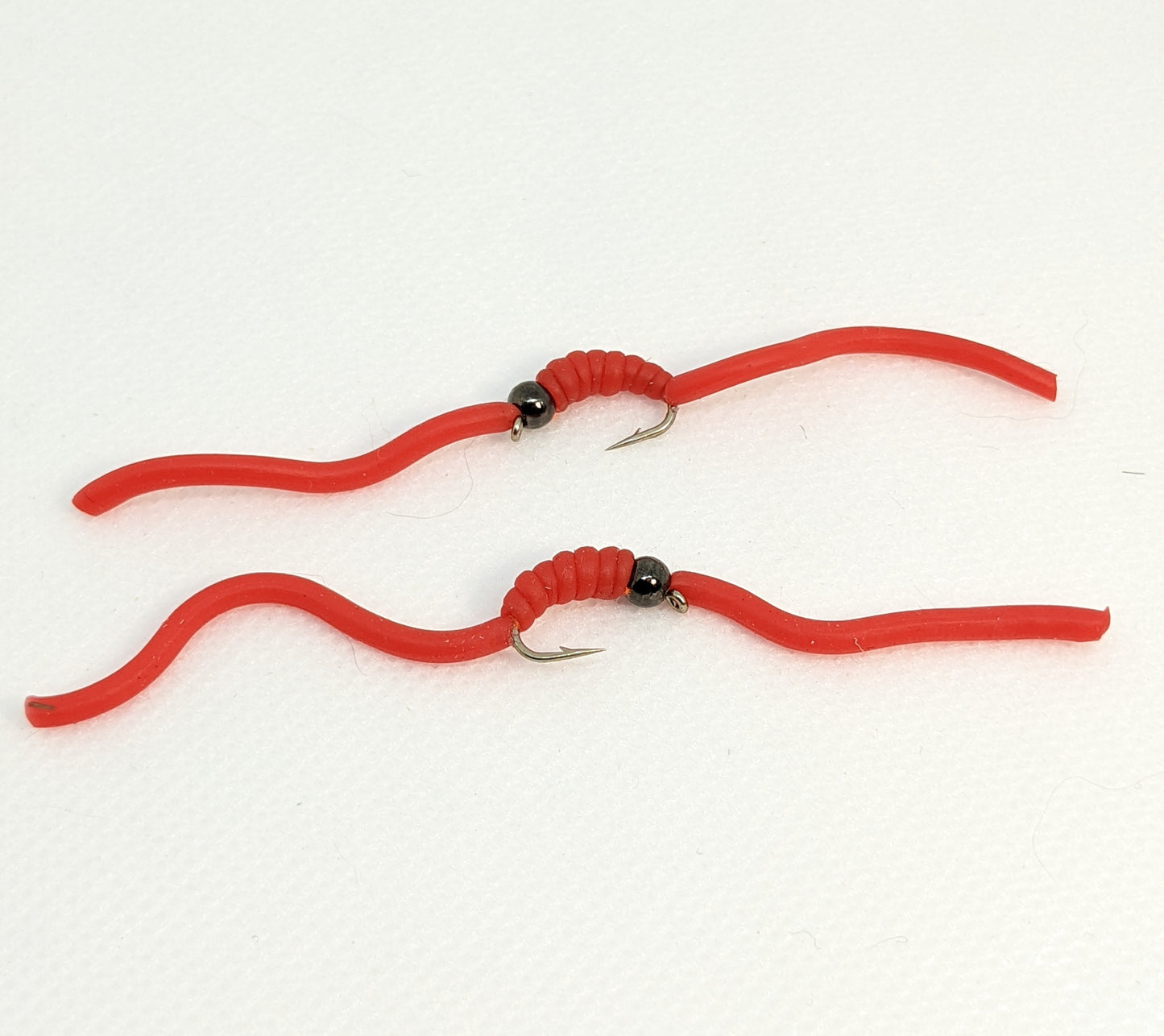 SQUIRMY WORM BH - RED – frontierflies